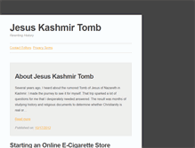 Tablet Screenshot of jesus-kashmir-tomb.com